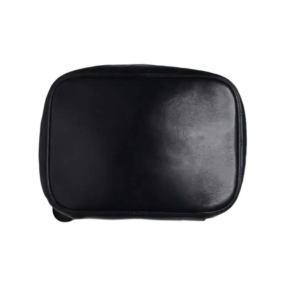 Chanel Leather Top Handle Quilted Detail Vanity Bag Authentic